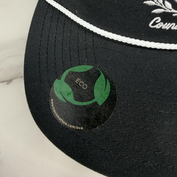 Travis Mathew Hat Cap Snap Back Black Country Club Rope Crest Mens One Size - Picture 5 of 14